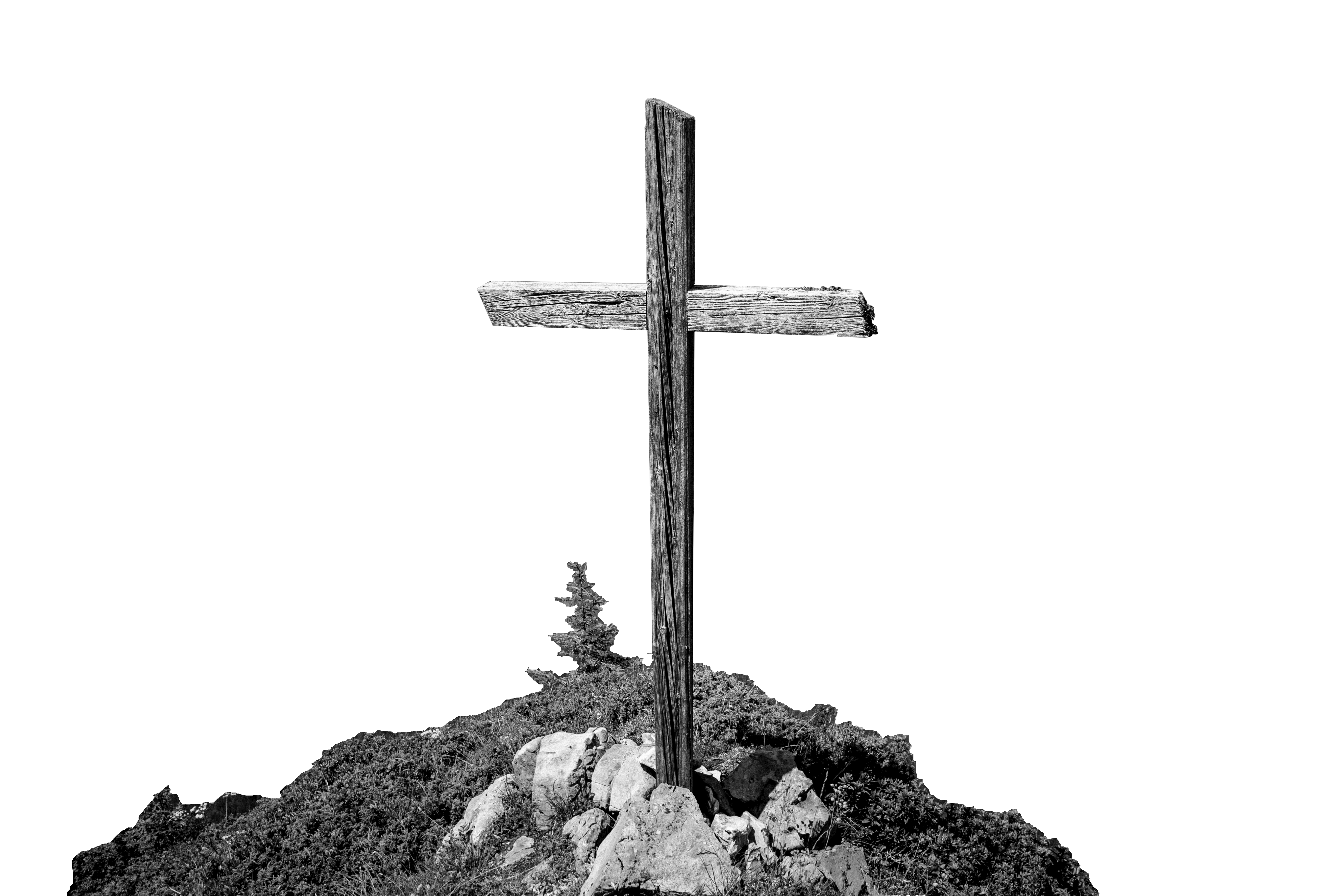Cross on a hill